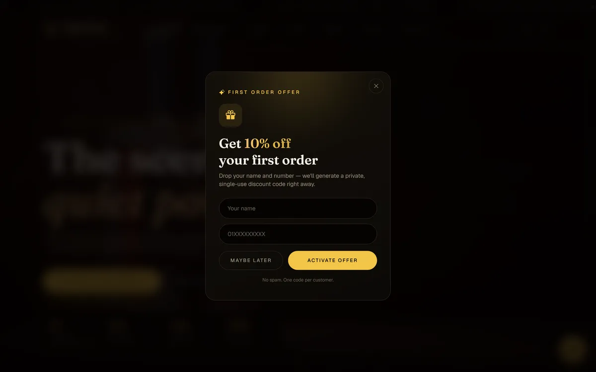 Sooverr — screenshot of the live site